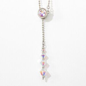 Slide‎ My Way necklace ~ Touchstone Crystal by Swarovski